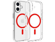 Калъфи Dviced Magsafe iPhone 16 clear case - Red