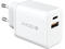 Зарядни устройства Dviced Wall charger and cable 35W GaN EU, White