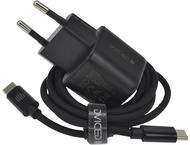 Зарядни устройства Dviced Wall charger and cable 30W GaN EU, Black