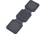Зарядни устройства Dviced 3-in-1 Foldable magnetic wireless charger, Black