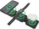 Зарядни устройства Dviced 3-in-1 Foldable magnetic wireless charger, Black