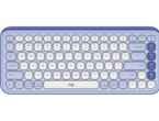 Клавиатури Logitech Pop Icon Keys - Lilac & Off White US INT'L