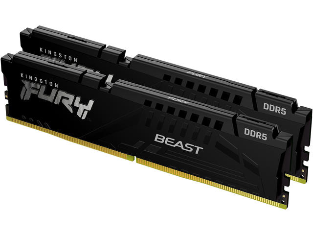 Оперативна памет 64GB (2x32GB) DDR5 6400 MT/s CL32 Kingston FURY Beast Black XMP