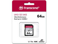 Карти памет Transcend 64GB SD Card UHS-I U3 A2 Ultra Performance