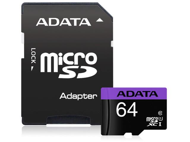 Карти памет 64GB ADATA Premier microSDXC/SDHC UHS-I Class10