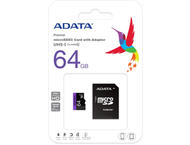 Карти памет 64GB ADATA Premier microSDXC/SDHC UHS-I Class10