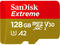 Карти памет 128GB SanDisk Extreme microSDXC A2 C10 V30 UHS-I U3