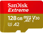 Карти памет 128GB SanDisk Extreme microSDXC A2 C10 V30 UHS-I U3