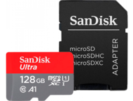 Карти памет SanDisk Ultra microSDXC 128GB + SD Adapter 140MB/s A1 Class 10 UHS-I