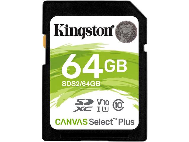 Карти памет 64GB Kingston Canvas Select Plus SD Memory Card 