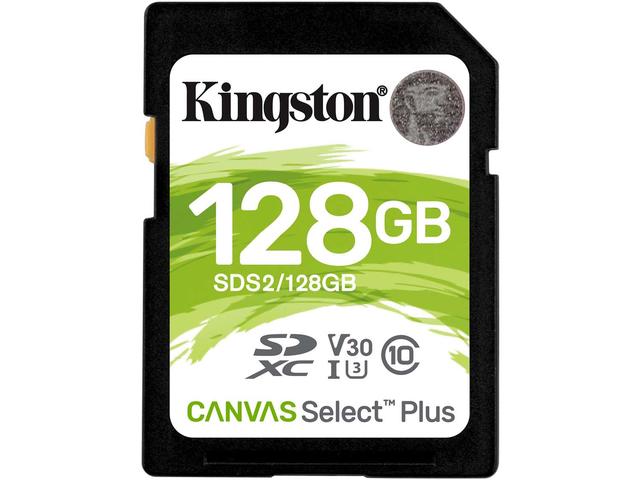 Карти памет 128GB Kingston Canvas Select Plus SD Memory Card 
