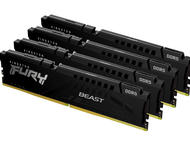 Оперативна памет 128GB (4x32GB) DDR5 5200 MT/s Kingston FURY Beast Black