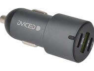 Зарядни устройства Dviced Car charger triple USB 60W, Gray