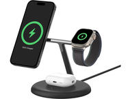 Зарядни устройства Belkin BOOST CHARGE 3-in-1 Magnetic Wireless Charging Stand with Qi2 15W - Black