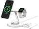 Зарядни устройства Belkin BOOST CHARGE 3-in-1 Magnetic Wireless Charging Stand with Qi2 15W - White