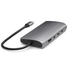 Кабели и Адаптери Satechi USB-C многопортов адаптер 8K с Ethernet V3 - Space Gray