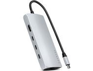 Кабели и Адаптери Satechi USB-C многопортов адаптер 8K с Ethernet V3 - Silver