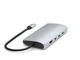 Кабели и Адаптери Satechi USB-C многопортов адаптер 8K с Ethernet V3 - Silver