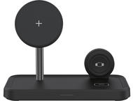 Зарядни устройства Dviced 3-in-1 magnetic wireless charger 10W fast charge, Black