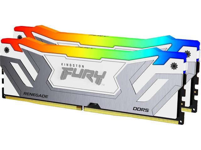 Оперативна памет 48GB (2x24GB) DDR5 8400 MT/s CUDIMM Kingston FURY Renegade RGB White