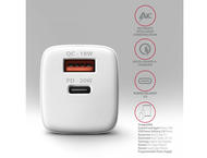 Зарядни устройства Axagon ACU-PQ20W PD3.0 & QC4+ DUAL OUTPUTS wall charger 20W, с нарушена опаковка