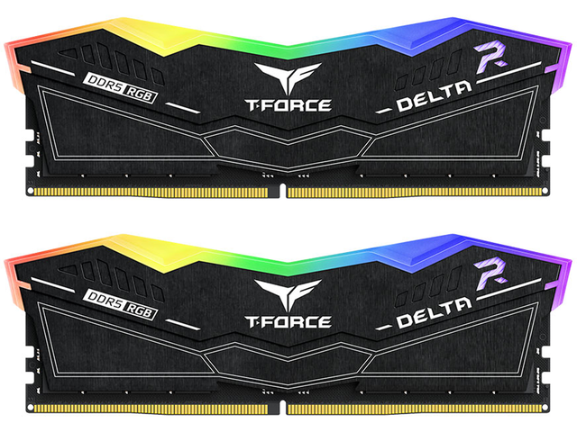Оперативна памет 32GB (2x16GB) DDR5 6000 MT/s CL38 TeamGroup T-Force Delta RGB Black
