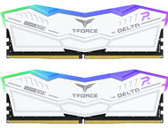 Оперативна памет 32GB (2x16GB) DDR5 6000 MT/s CL38 TeamGroup T-Force Delta RGB White
