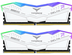 Оперативна памет 32GB (2x16GB) DDR5 6000 MT/s CL38 TeamGroup T-Force Delta RGB White