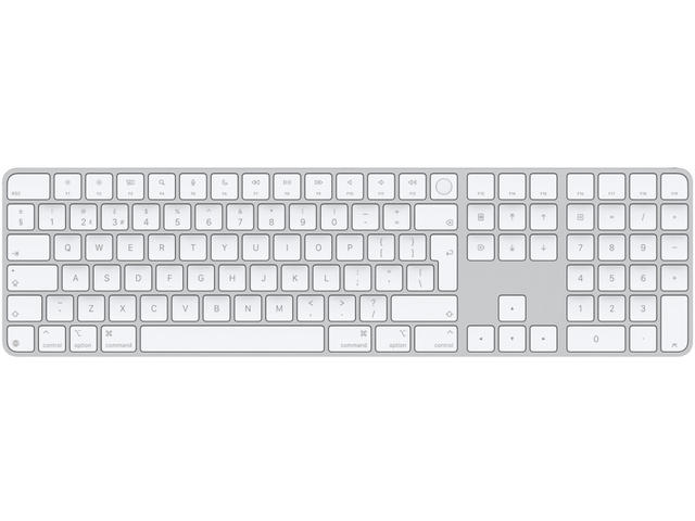 Клавиатури Apple Magic Keyboard (2024) w Touch ID and Numeric Keypad - Bulgarian - White Keys