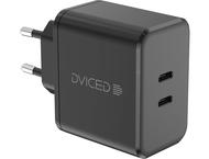 Зарядни устройства Dviced Wall charger 65W GaN EU DV221010, Black
