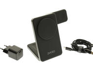 Зарядни устройства Dviced 3-in-1 Foldable Magnetic Wireless Charger Stand, Black