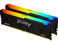 Оперативна памет 16GB (2x8GB) DDR4 2666 MT/s Kingston FURY Beast RGB Black