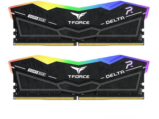 Оперативна памет 32GB (2x16GB) DDR5 6400 MT/s TeamGroup T-Force Delta RGB Black