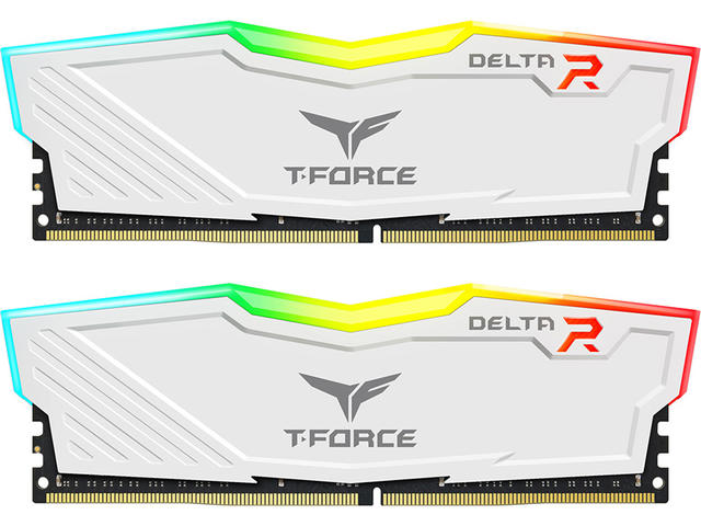 Оперативна памет 16GB (2x8GB) DDR4 3200 MT/s TeamGroup T-Force Delta RGB White