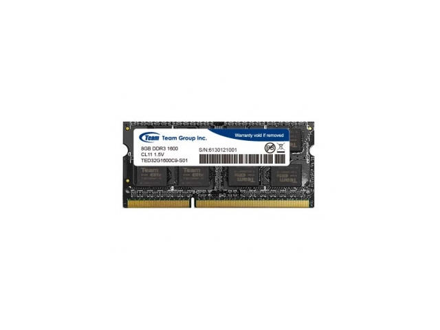 Оперативна памет 8GB DDR3L 1600MHz Team Elite SODIMM
