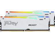 Оперативна памет 64GB (2x32GB) DDR5 5200 MT/s Kingston FURY Beast White RGB