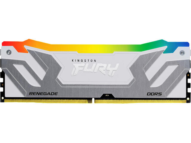 Оперативна памет 24GB DDR5 8400 MT/s CUDIMM Kingston FURY Renegade RGB White