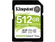 Карти памет 512GB Kingston Canvas Select Plus SD Memory Card 