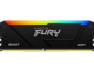 Оперативна памет 8GB DDR4 2666 MT/s Kingston FURY Beast RGB Black