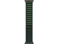 Каишки Apple Watch 49mm Loop: Dark Green Alpine Loop - Small - Natural Titanium Finish
