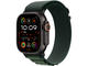 Каишки Apple Watch 49mm Loop: Dark Green Alpine Loop - Small - Natural Titanium Finish