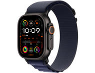 Каишки Apple Watch 49mm Loop: Navy Alpine Loop - Small - Natural Titanium Finish