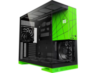 Кутии Geometric Future Model 5 Black/Green, С вентилатори