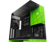 Кутии Geometric Future Model 5 Black/Green, С вентилатори