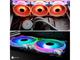Вентилатори EZDIY-FAB Moonlight 120mm RGB White - 6 Pack