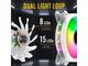 Вентилатори EZDIY-FAB Moonlight 120mm RGB PWM White - 5 Pack