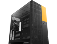 Кутии Geometric Future Model 5 Vent Black/Yellow, С вентилатори