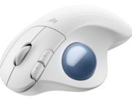 Мишки Logitech ERGO M575S,  Off-White + Blue Ball