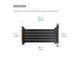 Кабели за компоненти EZDIY-FAB PCI-e 4.0 x16 Riser Cable Right Angle 200mm