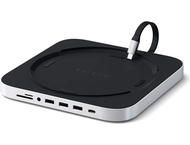 USB Хъб Satechi Aluminium TYPE-C Stand and Hub for Mac Mini - Silver, Нарушена опаковка